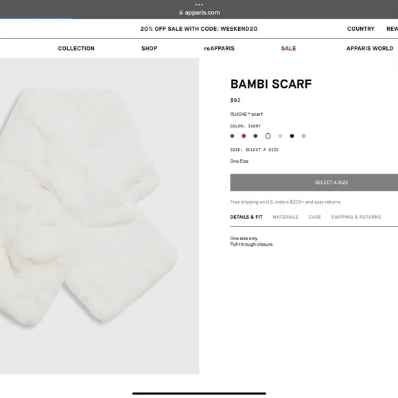 APPARIS luxury brand scarf. NWT - Picture 2 of 3